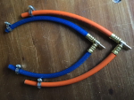 Four Inlet to Two Inlet Hose Manifold Set Propane and Oxygen